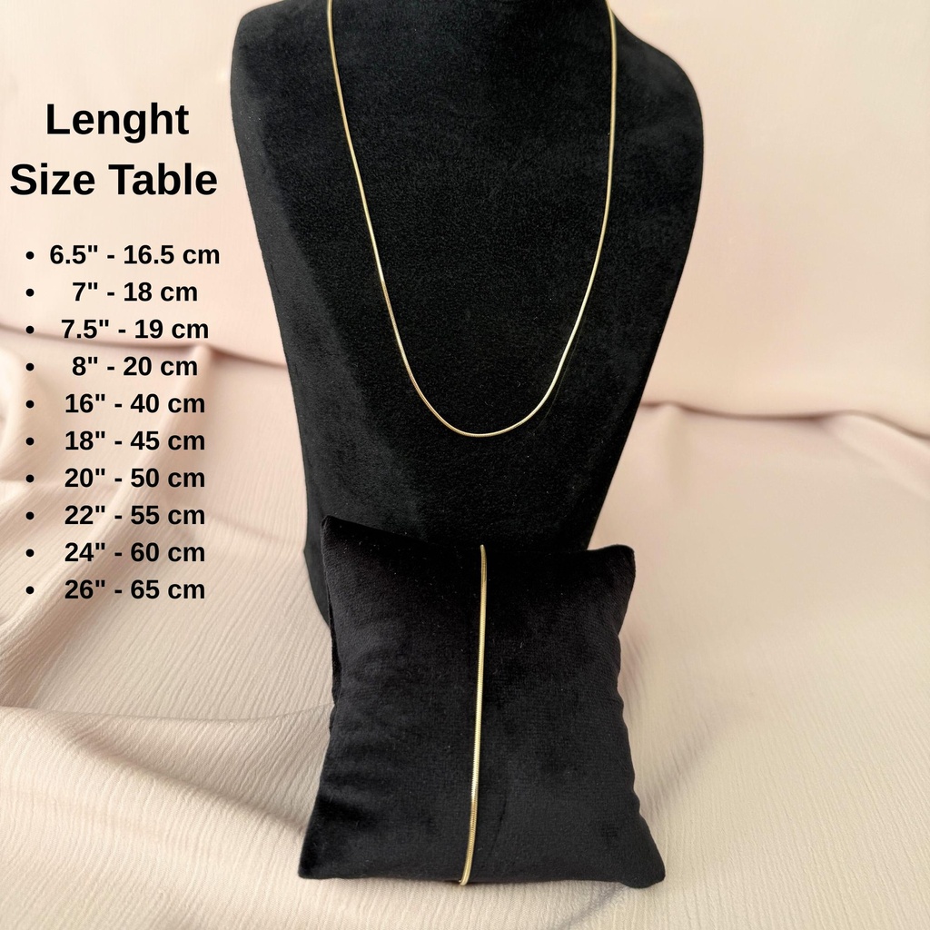 [N-SGSNC-120-6.5IN] 14K Solid Gold Snake Chain Necklace or Bracelet | 1.2mm Round Link | Minimalist Everyday Gold (6.5" - 17 cm)